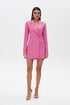 Carnation Pink Double- Breasted Jacket